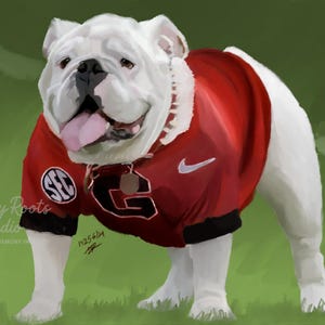 Uga X – Glory Red | Georgia Bulldogs Fan Art Print