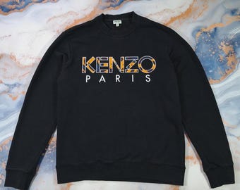 Kenzo Jungle Paris Black Sweatshirt - Etsy