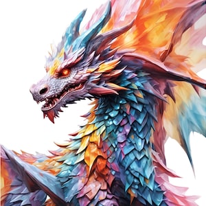 132 Dragon Clipart PNG JPG Bundle – Fantasy, Cute, Baby, Fire, Cartoon, Chinese, Kawaii Dragons for Sublimation, Stickers, Crafts, kids
