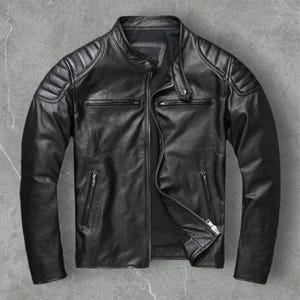 Men’s Black Quilted handmade, lambskin Leather Jacket, Black Leather Jacket For Men, Lamb Leather Coat for Mens, Bomber Jacket, Gift for Him