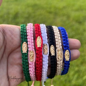 Our Lady of Guadalupe Paracord Bracelet: Virgin Mary Catholic Jewelry