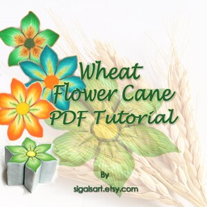 Polymer Clay  tutorial - The Wheat Flower Cane