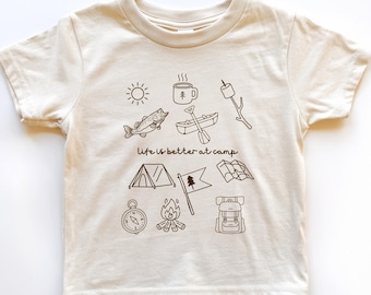 Kleinkind Camp Life T-Shirt: Outdoors Wilderness Tee für Naturliebhaber