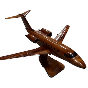 Hawker 800 Mahogany wood Airplane model