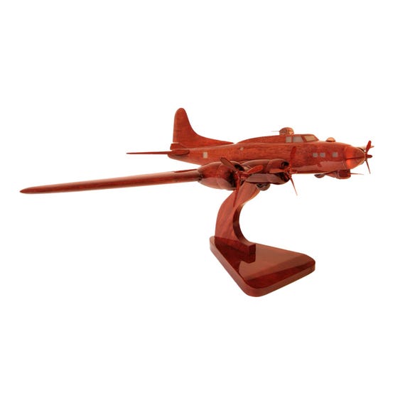 B-17（B17）フライングフォートレスマホガニー木製飛行機模型 - Etsy 日本