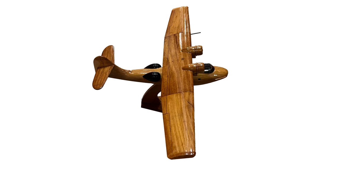 PBY Catalina Mahogany Wood Airplane Model - Etsy Canada