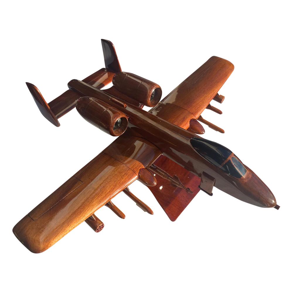 A10 Warthog Mahogany wood Airplane model