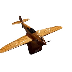 P40 Warhawk Mahogany wood Airplane model