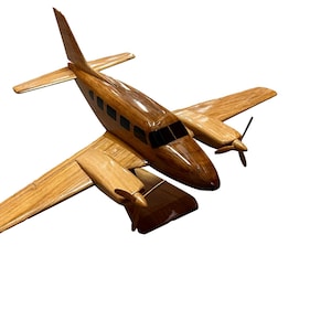 Piper Navajo Mahogany wood Airplane model
