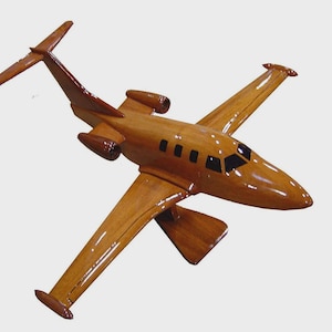 Eclipse 500 Mahogany Wood Desktop Airplane Model