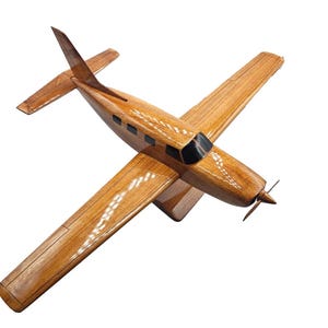 Piper seminole Mahogany wood Airplane model