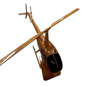 Robinson 44 Mahogany wood Helicopter model
