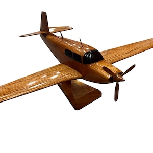 Mooney M20 Mahogany wood Airplane model