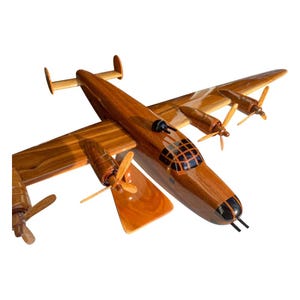 B24 Liberator Mahogany wood airplane model
