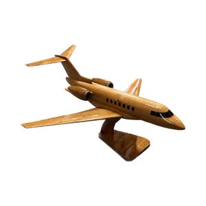 Hawker 4000 Mahogany wood Airplane model
