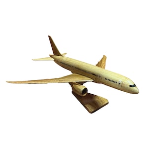 787 Mahogany Wood Desktop airplane Model