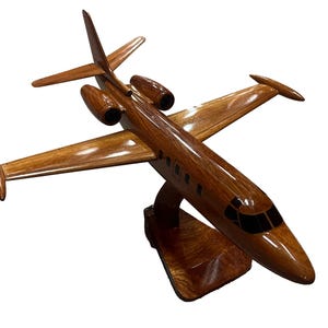 WestWind II Mahogany Wood Desktop Airplane Model