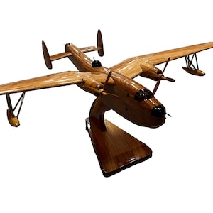 PBM Mariner Mahogany wood Airplane model