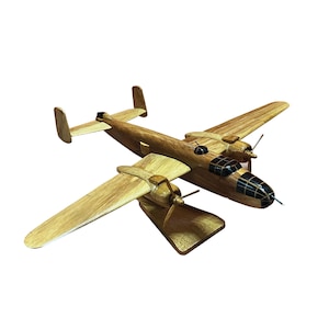 B25 Mitchell Mahogany wood airplane model
