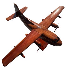 Fairchild C123 Provider Mahogany Wood Desktop Airplane Model