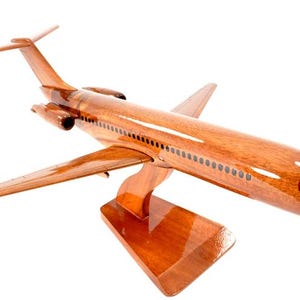Douglas DC-9 Holz Schreibtisch Flugzeug Modell