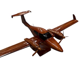 Diamond DA42 Mahogany wood Airplane model