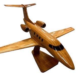 Embraer Phenom EV-100 (EV100) Modello di aereo in legno di mogano
