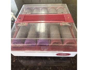 VINTAGE Vidal Sassoon VS-371 Hairsetter, 10 rulos calientes flocados y All Clips Inc.