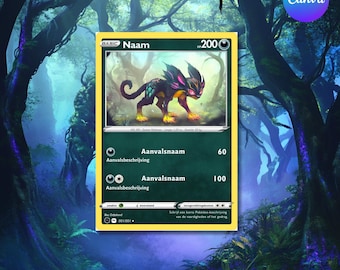 canva pokemon card Pokemon Card Template Canva