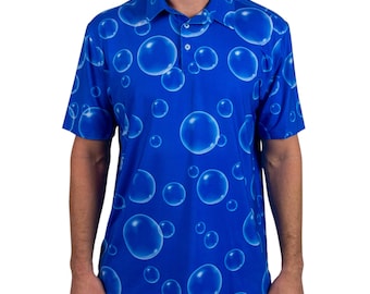 Blue Bubbles Performance-golfpoloshirt – vochtafvoerend in vier richtingen stretch