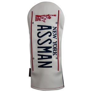 Embroidered ASSMAN Golf Headcover – New York Humor