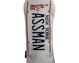 Geborduurde ASSMAN golfheadcover – New York Humor