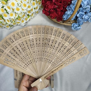 Personalized Fans for Wedding Program/Wedding Favors in Bulk/Wedding Folding Fans/Rustic Favor Fan/Beach Party Favor/Bridal Shower Party Fan