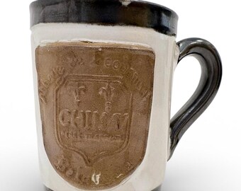 Vintage Lardinois Handcrafted Chimay Beer Mug Belgian Trappist Style Stoneware Tankard