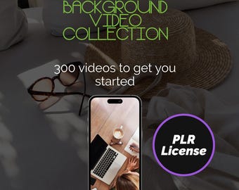 300 PLR Faceless Reel Background Video Collection – 300 Editable Canva Templates for Viral Social Media Content & Online Business Growth