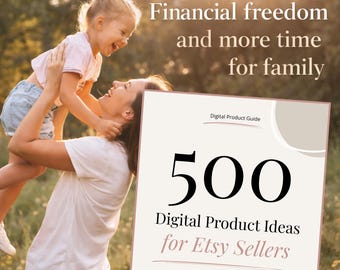 500 Digital Product Ideas for Etsy Sellers | Etsy Product Ideas List | Digital Product Ideas | Passive Income Ideas | Etsy Seller Guide