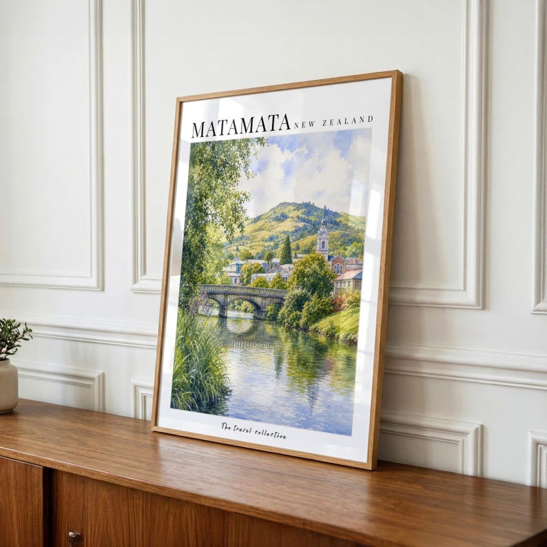 Matamata New Zealand Print Hobbiton Movie Set Wall Art Waikato Matamata New Zealand Print Hobbiton Movie Set Wall Art Waikato