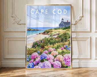 Cape Cod MA Print | Coastal Wall Art | New England Beach Poster | Digital Download | Cape Cod Decor | Printable Artwork