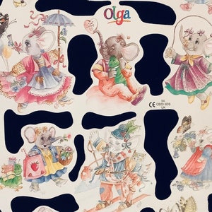 Recortes de papel troquelados en relieve Relieves de papel Olga Elefante Estilo victoriano Álbum de recortes Collage Hoja de decoupage Mamelok, Inglaterra, 1799