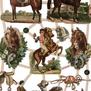 Troqueles de papel con forma de caballo para decoupage, scrapbooking, manualidades decorativas, fabricación de tarjetas, diarios, decoración de velas, EF 7401