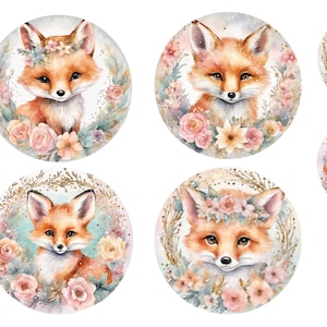Carta di riso volpe per decoupage, artigianato decorativo in carta, decorazioni per la cameretta dei bambini, mobili fai da te