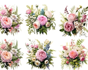 Rosa Rosen Reispapier für Decoupage: A4/A5 Floral Papier Handwerk