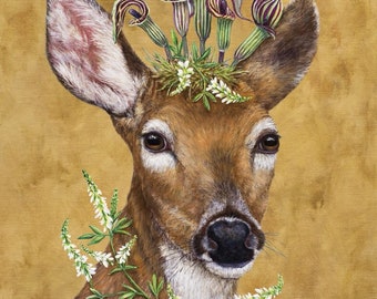 Napkins deer and owl 20 piece of tissue paper 33x33 cm