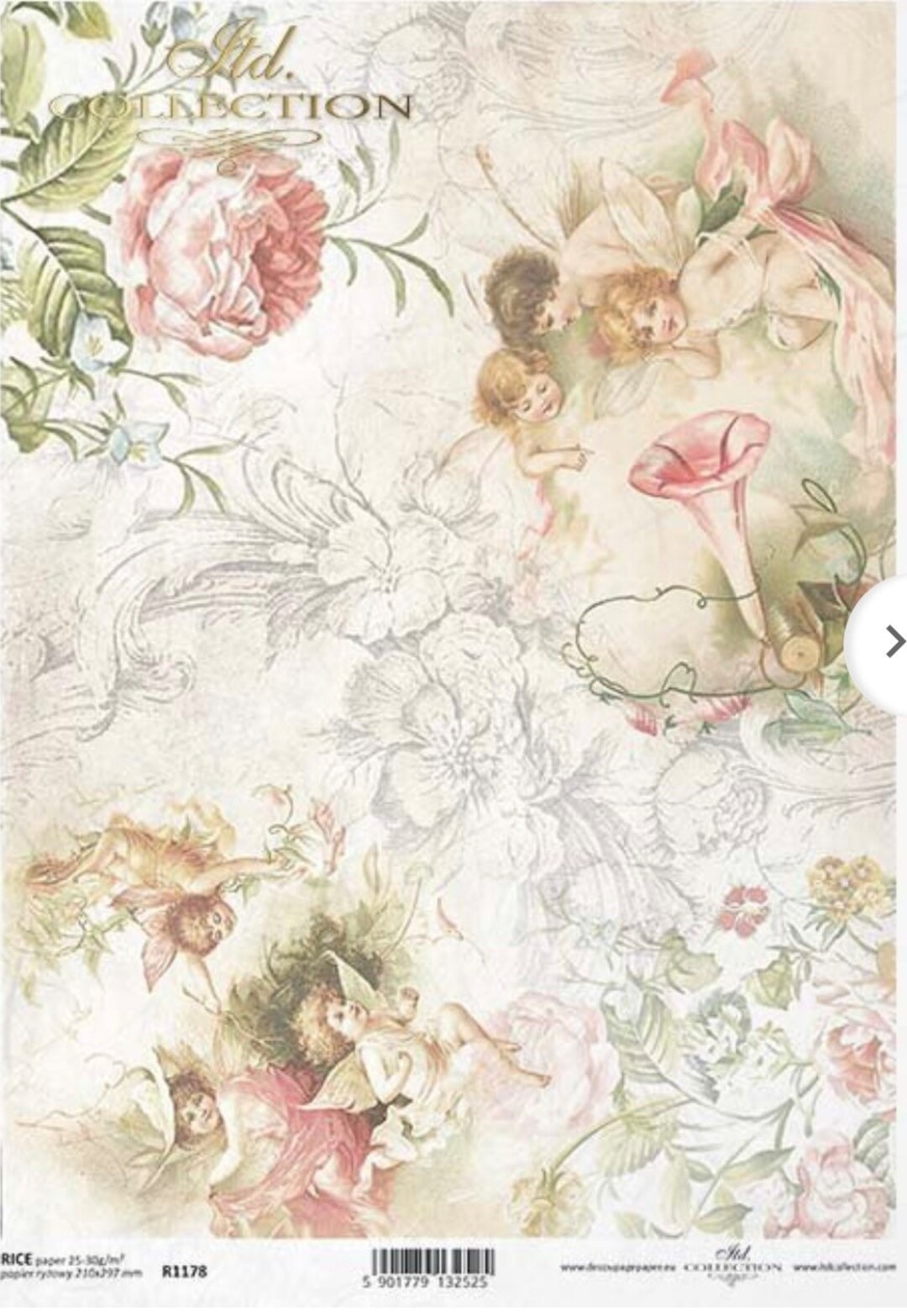 Vintage Angels Rice Paper for Decoupage: A4 Decorative Paper - Etsy