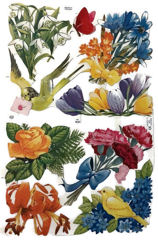 Lot De Chutes De Tissu Floral - 4 Motifs Mélangés En Coton/polycoton - Neuf Pour Créations DIY