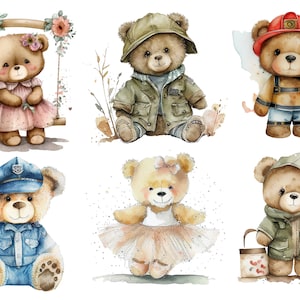 Carta di riso a forma di orsetto per decoupage, artigianato decorativo in carta, arte per bambini, effimeri album di ritagli, creazione di biglietti, decorazioni fai da te per mobili