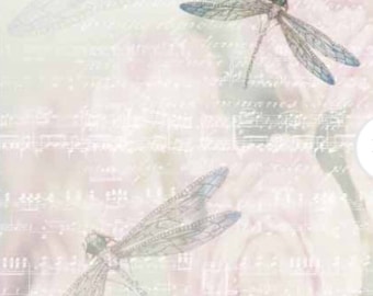 Libelle Reispapier für Decoupage, Kartenherstellung, Scrapbooking und dekoratives Papierhandwerk, A4