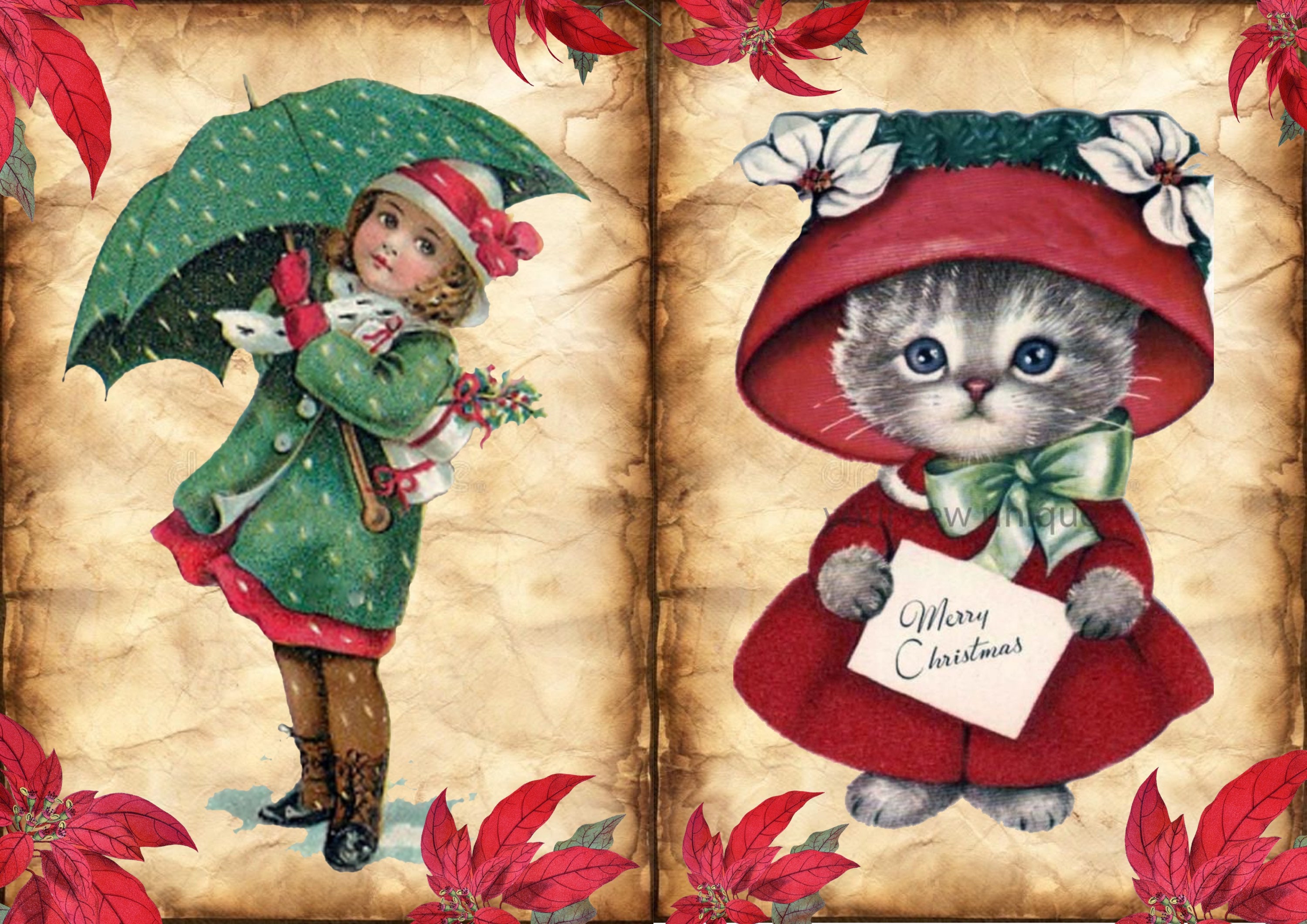 Decorative Rice Paper for Decoupage / Vintage Christmas Etsy