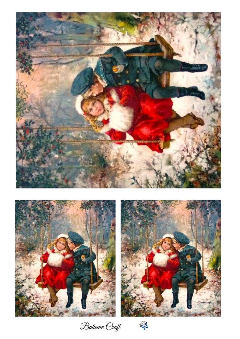 Decorative Rice Paper for Decoupage / Mulberry/ Festive Etsy