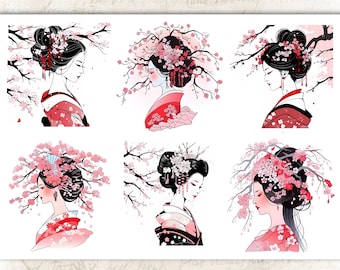 Geisha Rice Paper for Decoupage: Japanese Craft Ephemera